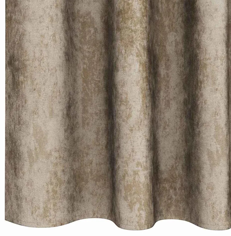 Cortinas de Veludo 2 peças com Ilhós Champagne 140x140 cm