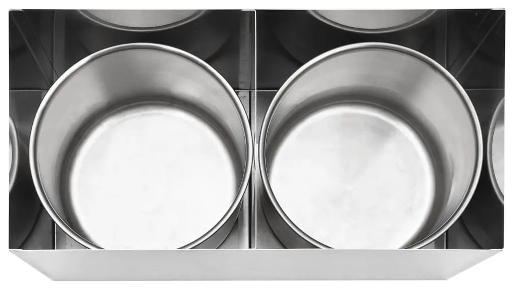 Dispensador de molhos aço inoxidável 2 x 3,5 L