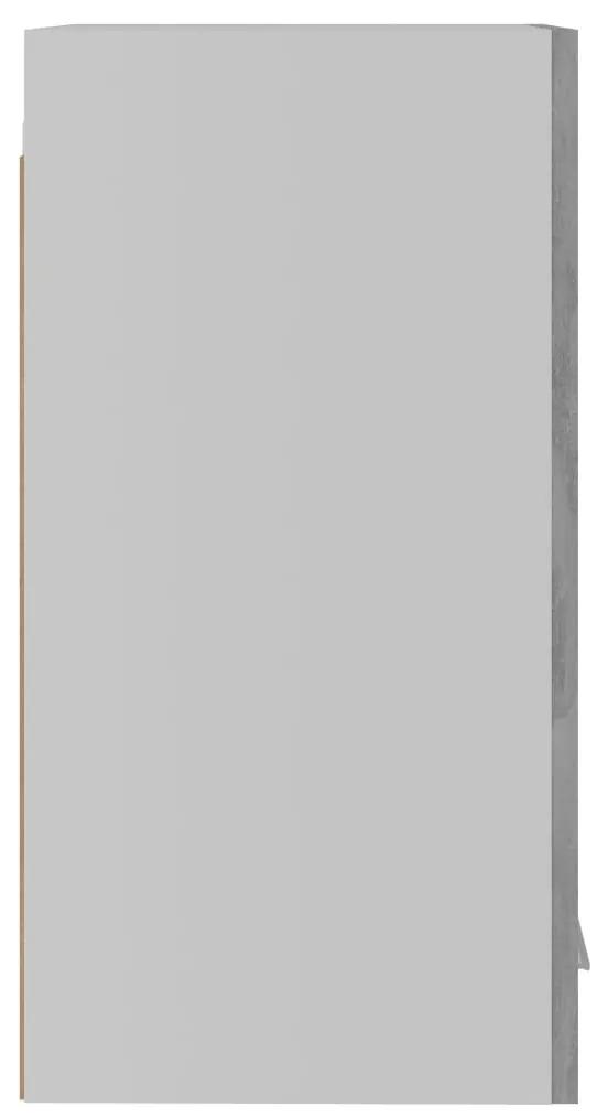 Armário de parede 29,5x31x60 cm contraplacado cinza cimento