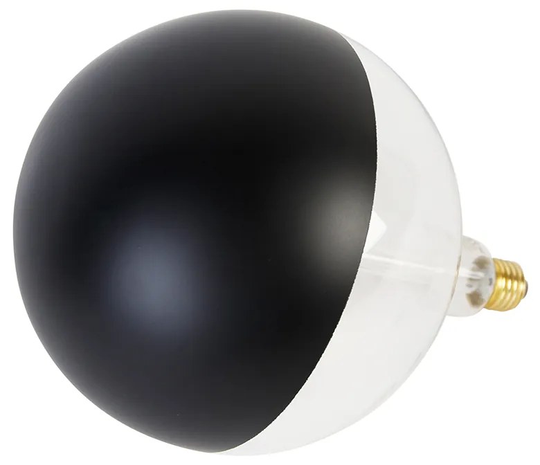 Lâmpada LED regulável E27 espelho superior G200 preto 6W 360 lm 1800K