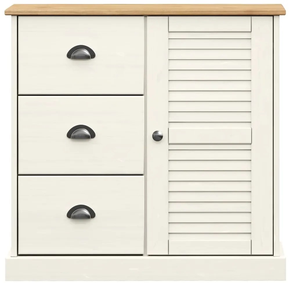 Aparador com gavetas VIGO 78x40x75 cm pinho maciço branco