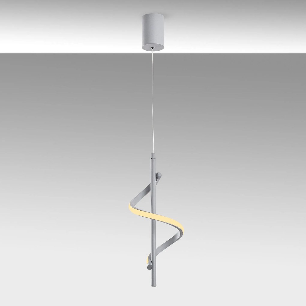 Candeeiro de Teto Likma – Cinzento – 16x50-100x16 cm