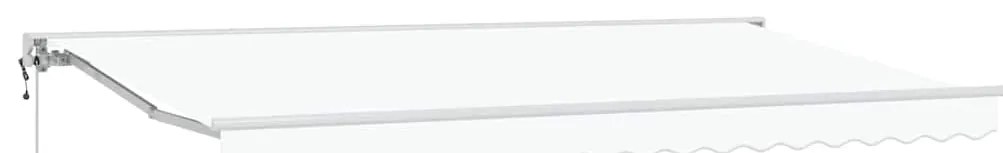 Toldo Retrátil Manual Branco 400x200 cm