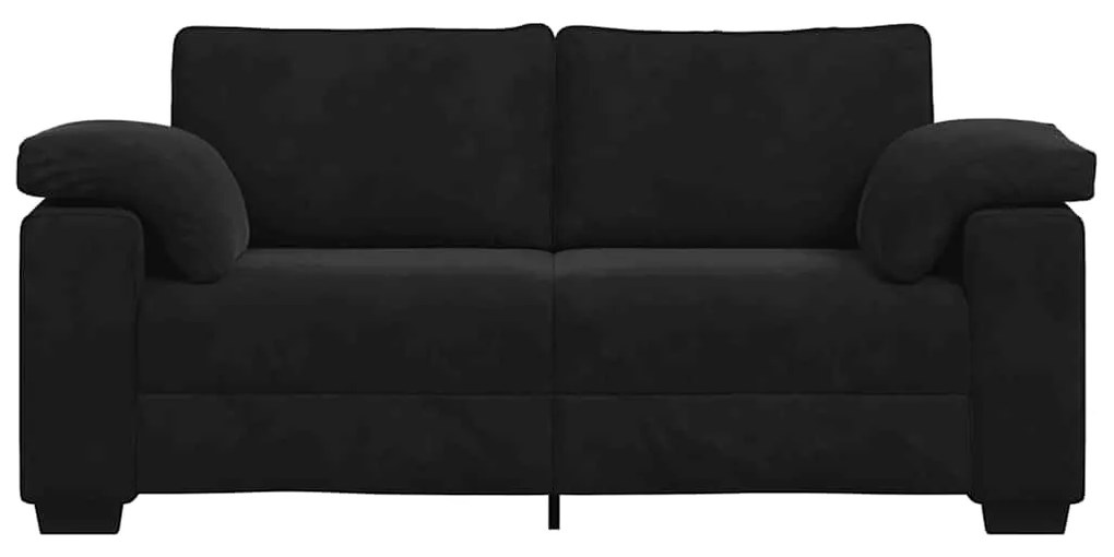 Sofá-luvas 140 cm veludo preto