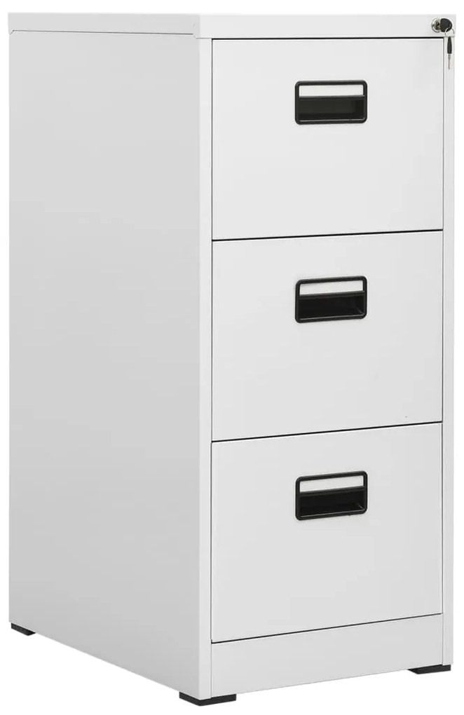 vidaXL Arquivador 46x62x102,5 cm aço cinzento-claro