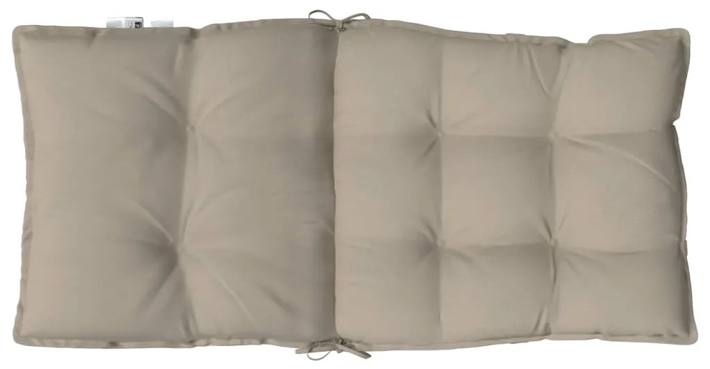 Almofadões cadeira encosto baixo 4 pcs oxford cinza-acastanhado