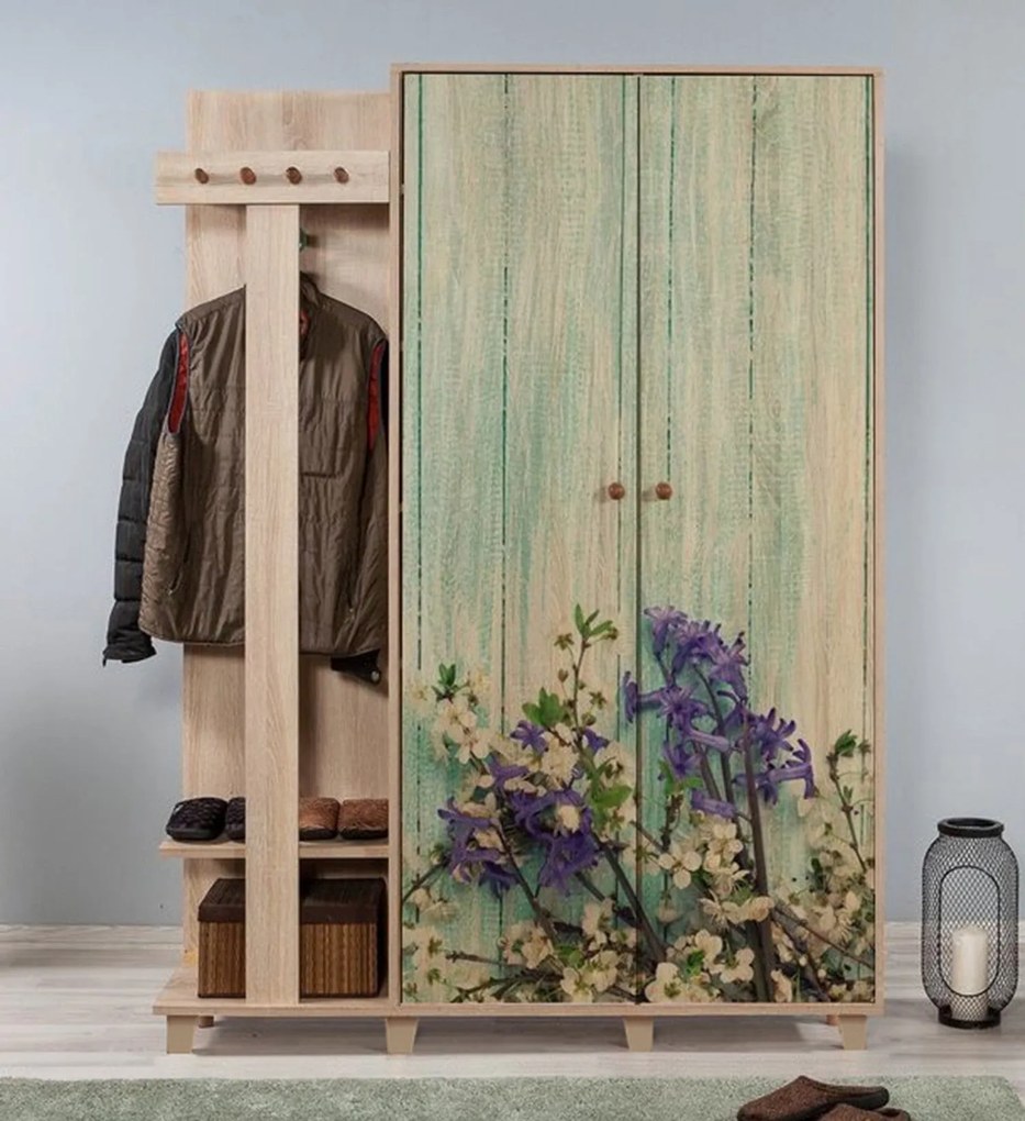 Hall Stand Garmanto – Carvalho Sonoma – 135 cm x 192 cm x 36 cm