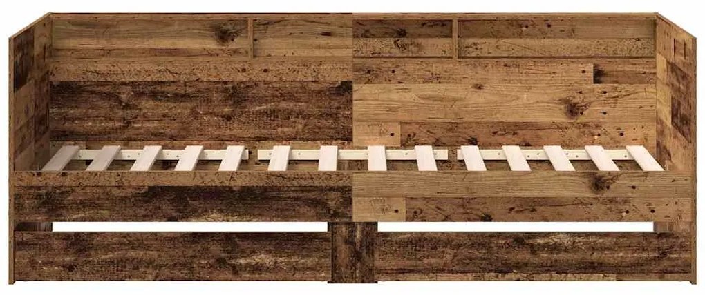 Cama Divã vidaXL Madeira recuperada Madeira de engenharia 100 x 200 cm