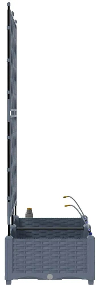 Jardineiras de Jardim 1 pc Cinzento-claro 80 x 40 x 126 cm