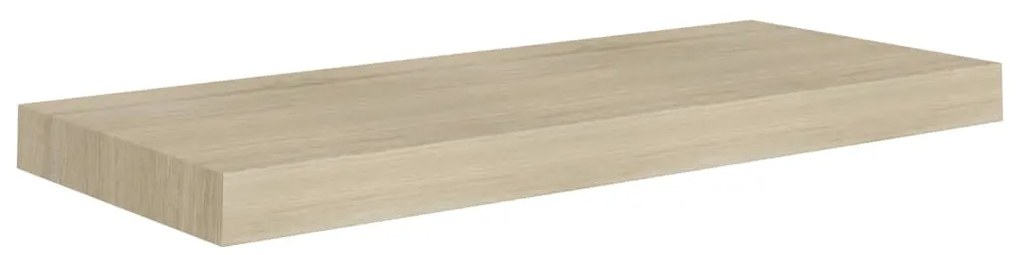Prateleiras parede suspensas 4 pcs 60x23,5x3,8 cm MDF carvalho