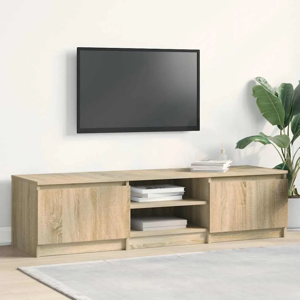 Móvel de TV 140x40x35,5 cm derivados de madeira carvalho sonoma