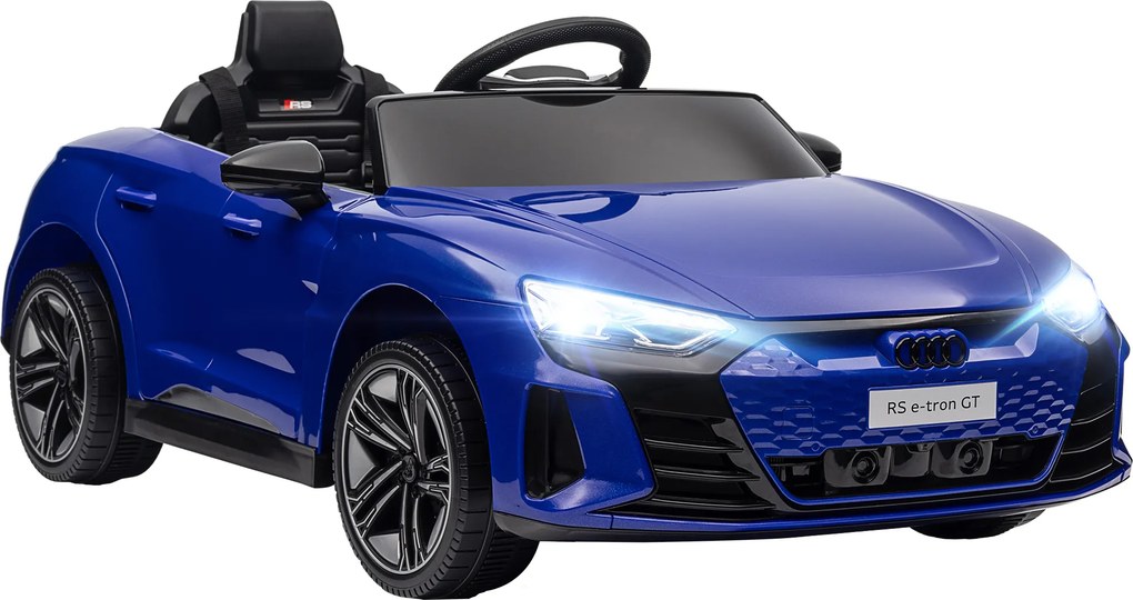 Carro elétrico infantil de 12 V - comando parental - efeitos sonoros e luminosos - Audi RS E-tron GT azul