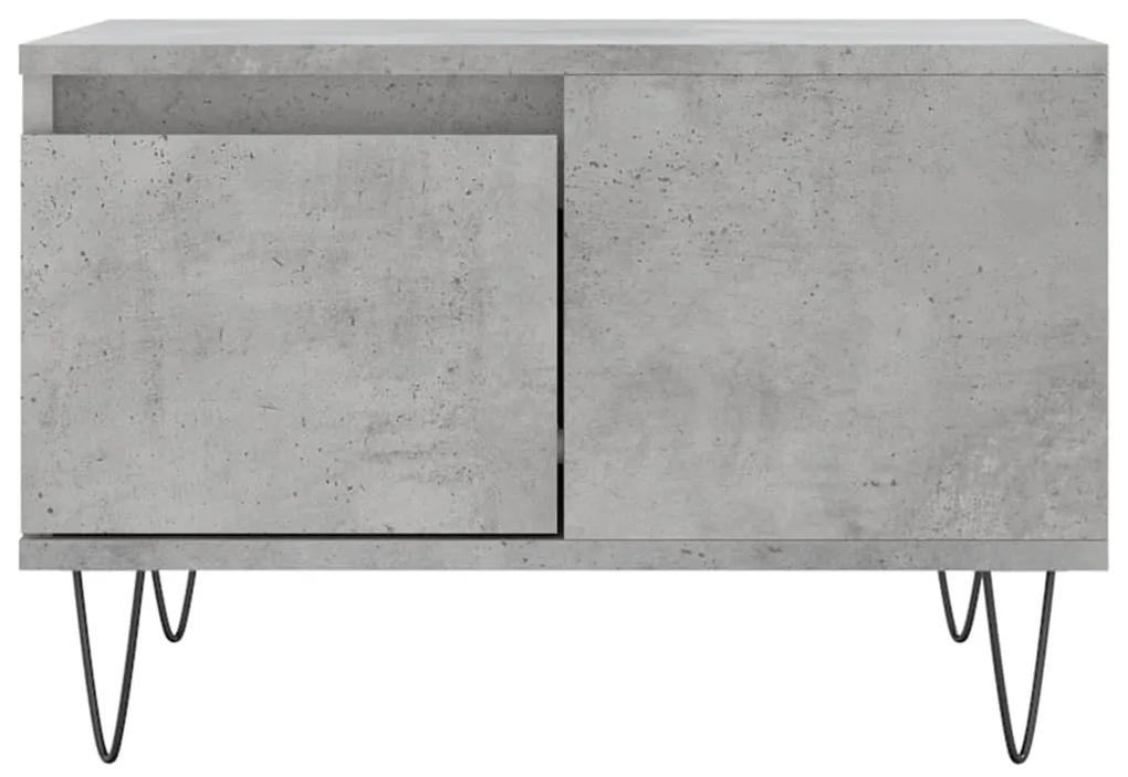Mesa de centro 55x55x36,5 cm derivados madeira cinzento cimento