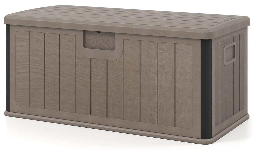 Mesa lateral para área externa com furo para guarda-chuva de 1,57” Mesa de pátio de metal de 2 níveis com prateleira de armazenamento