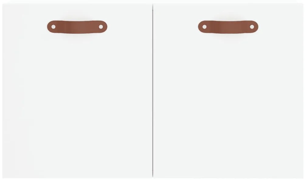 Armário de parede 60x36,5x35 cm derivados de madeira branco