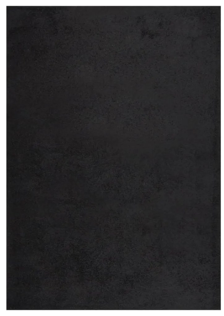 vidaXL Tapete shaggy de pelo alto 120x170 cm preto