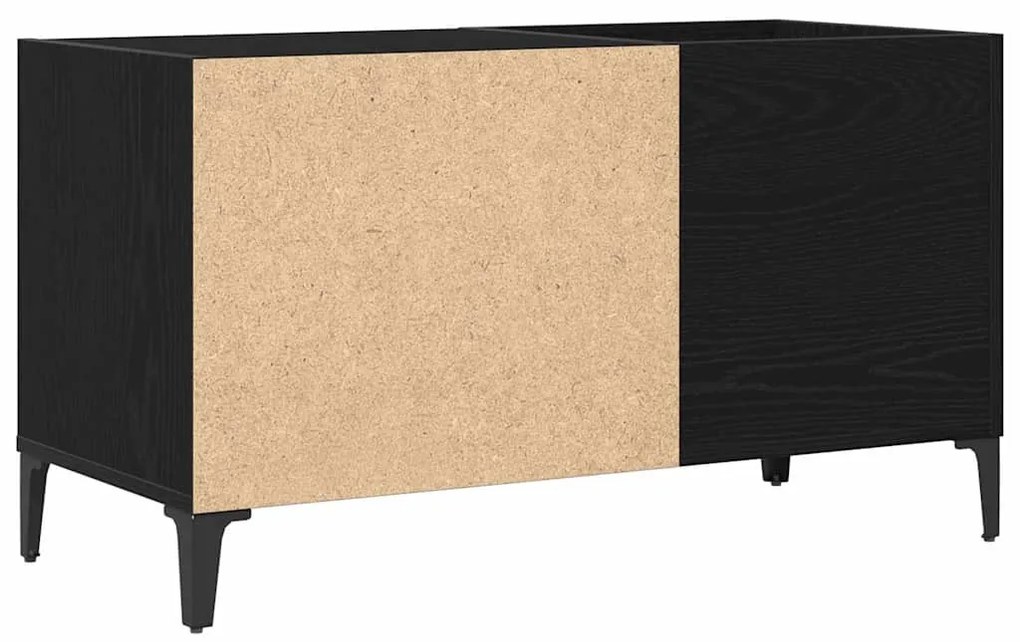 Armário de Gravação vidaXL Preto Carvalho 84,5x38x48 cm Madeira de eng