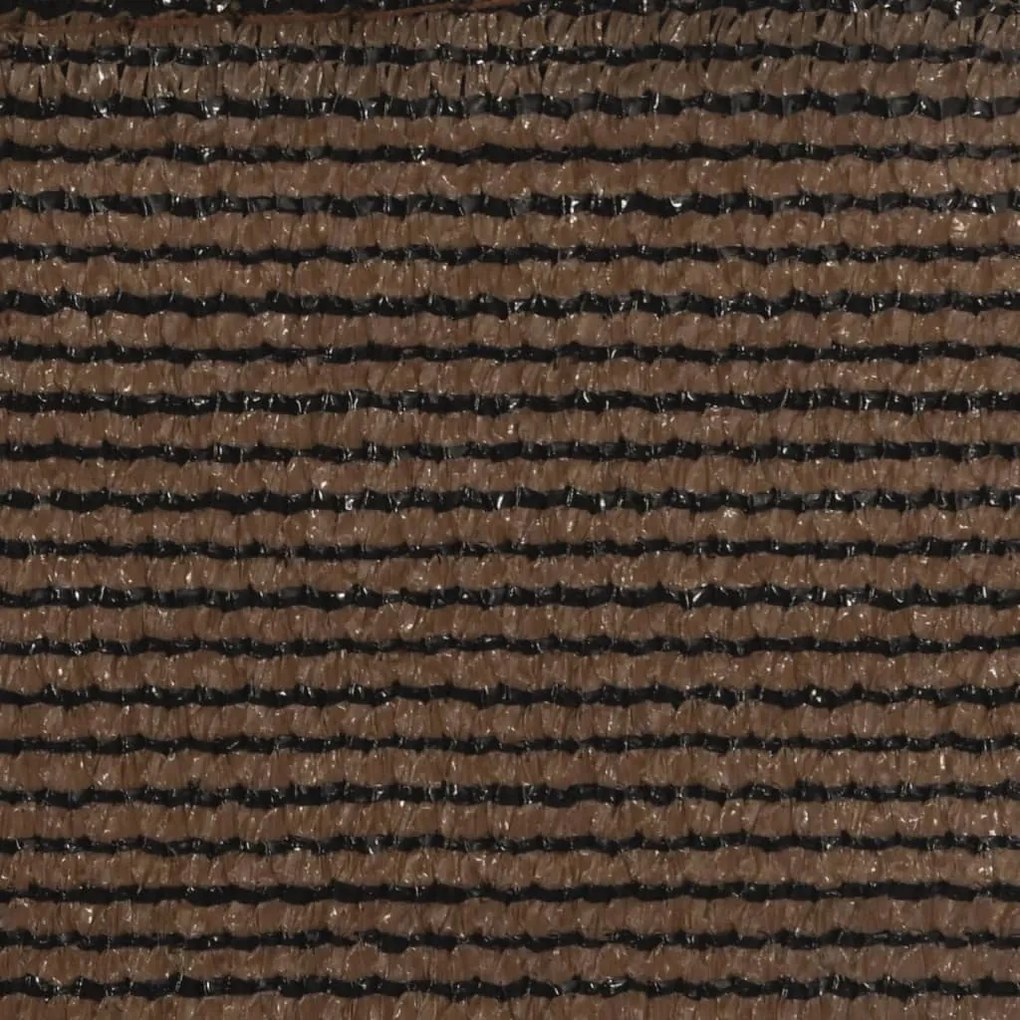 Para-sol estilo vela 160 g/m² 2,5x5 m PEAD castanho