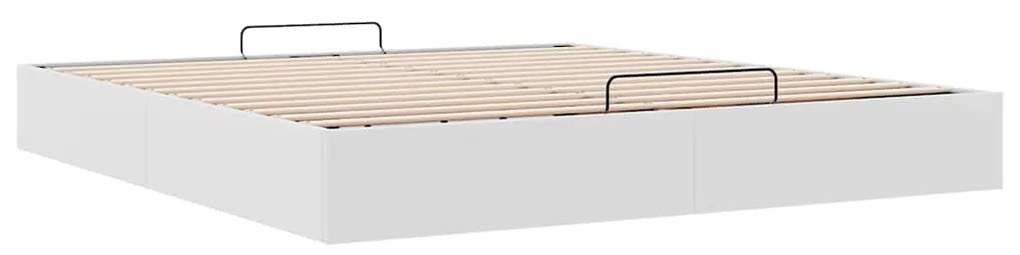 Estrutura de cama otomana sem colchão 180x200 cm branca