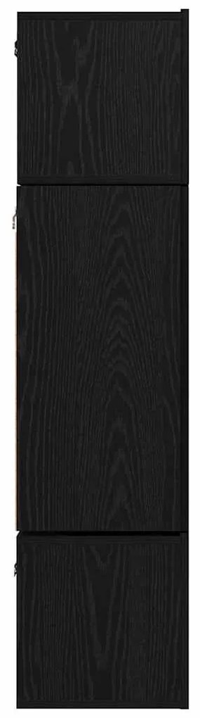 Conjunto de móvel de TV 6 pcs Carvalho preto 80 x 30 x 30 cm
