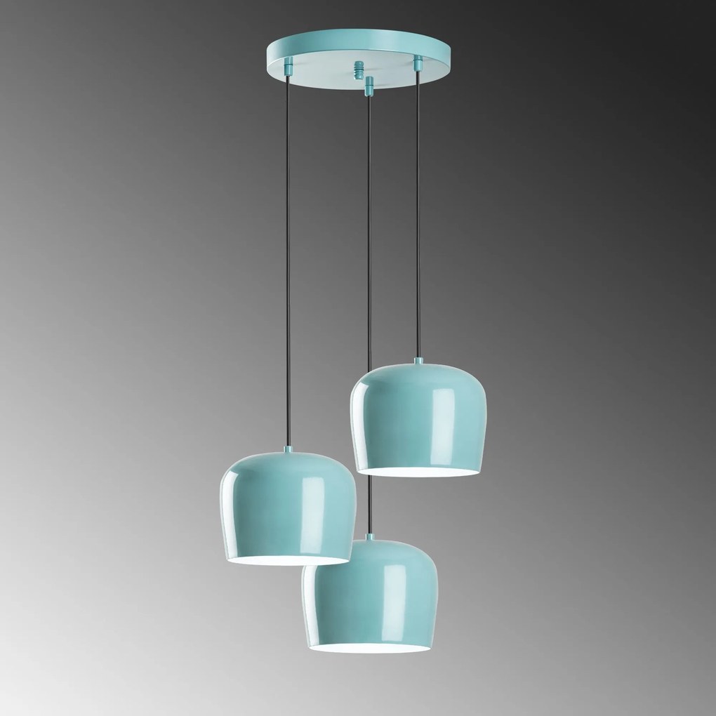 Chandelier Yozgat – Turquesa – Diâmetro 45 cm