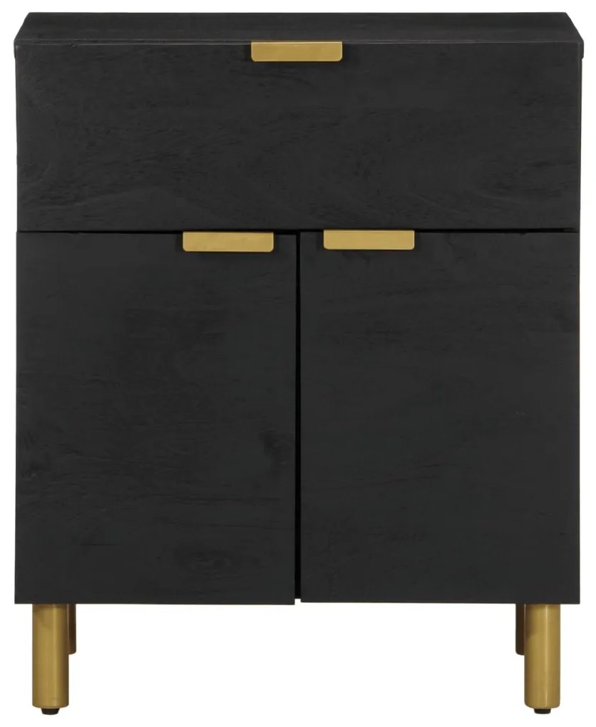 Mesa de cabeceira 50x33x60 cm derivados de madeira preto