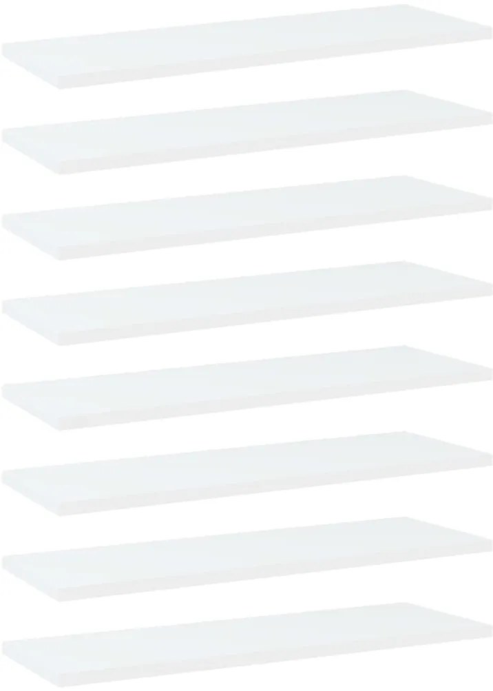 vidaXL Prateleiras para estante 8 pcs derivados de madeira branco
