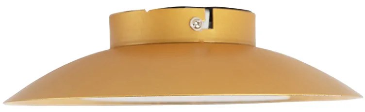 Candeeiro de teto Art Déco dourado/latão com LED - Sun Moderno
