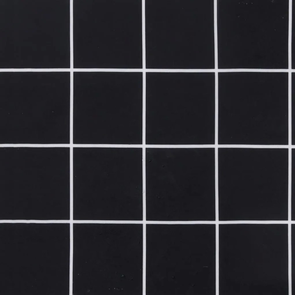 Almofadões cadeira encosto alto 2 pcs tecido xadrez preto