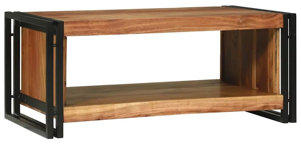 Mesa de Café 90x50x38 cm Madeira Maciça de Acácia