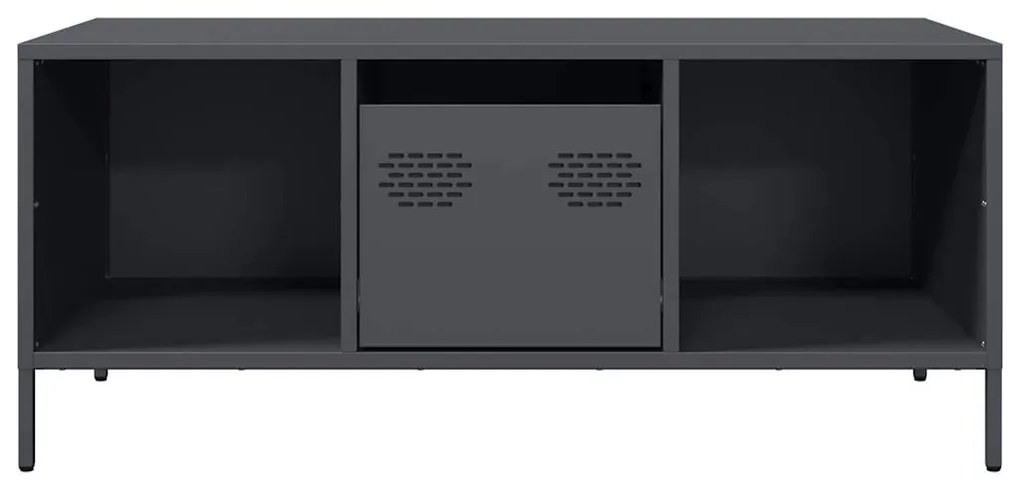 Mesa de centro 101,5x50x43,5 cm aço laminado a frio antracite