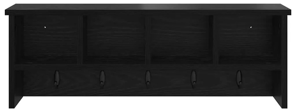 Cabideiro de Parede Carvalho preto 75 x 16 x 26 cm