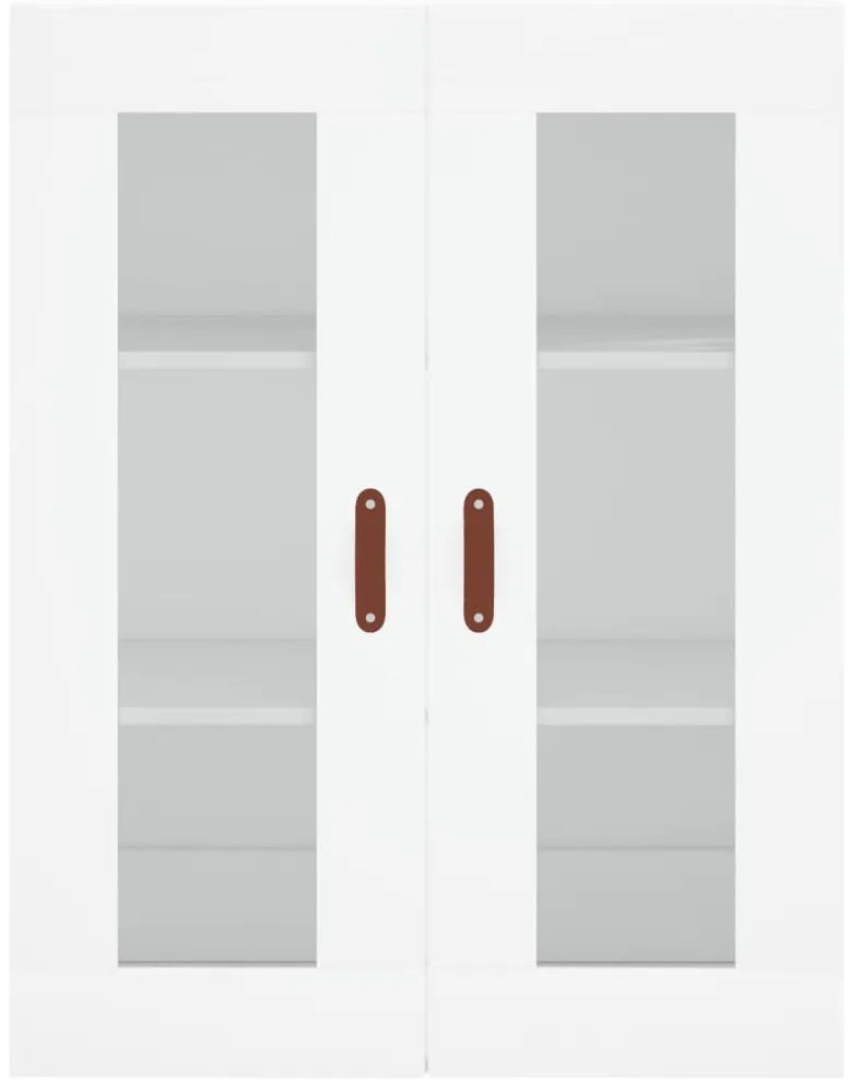 Móveis de parede 2 pcs derivados de madeira branco