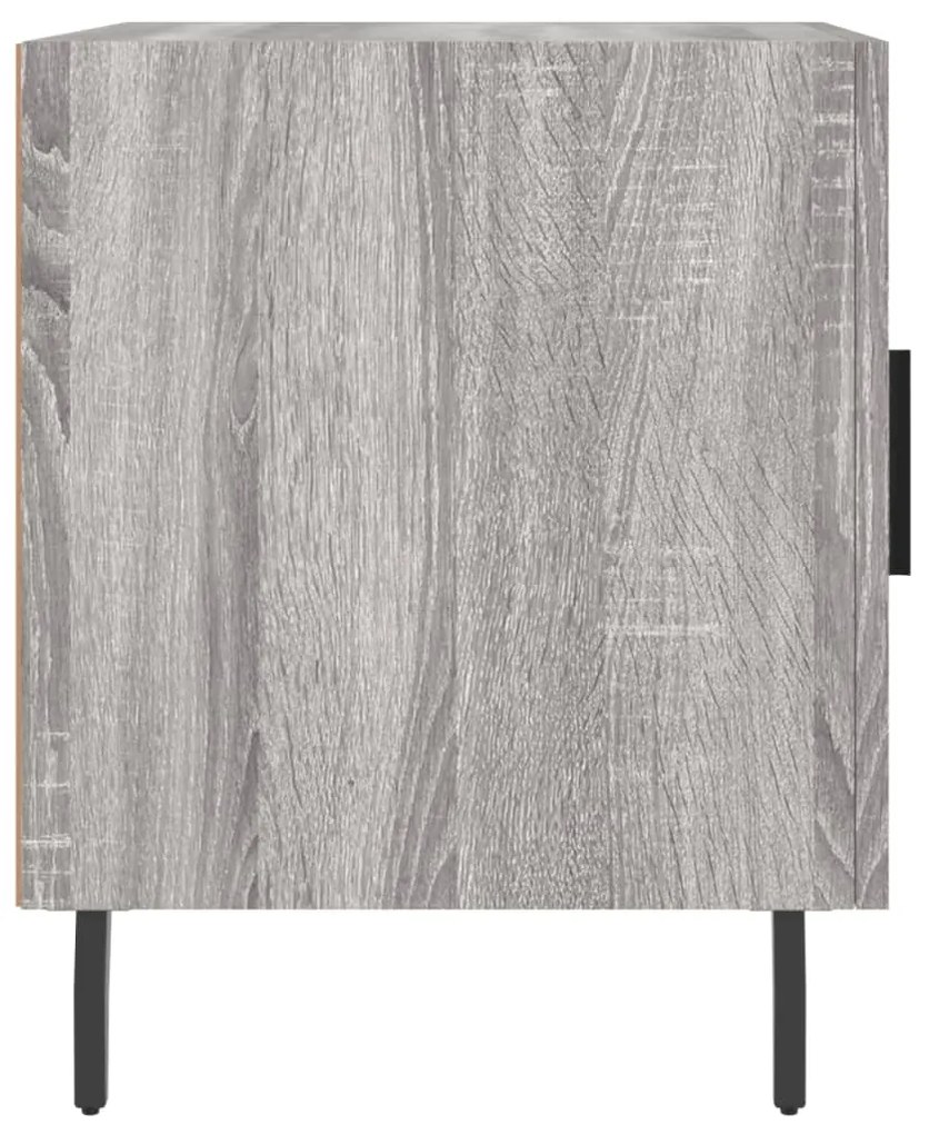 Mesa cabeceira 2pcs 40x40x50 cm madeira processada cinza sonoma