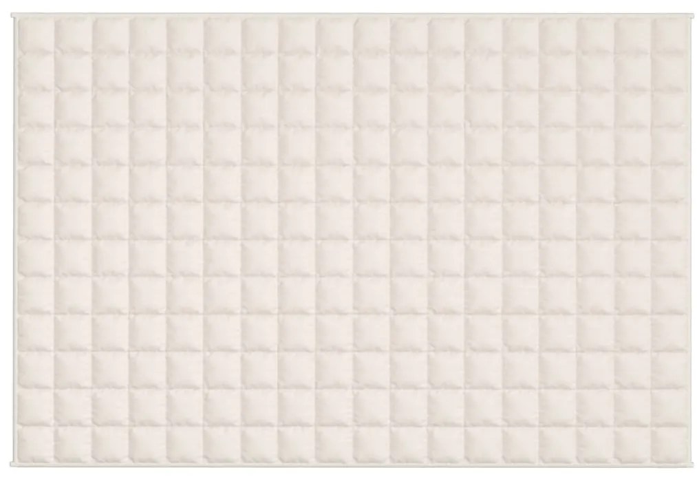 Manta pesada 5 kg 122x183 cm tecido creme-claro