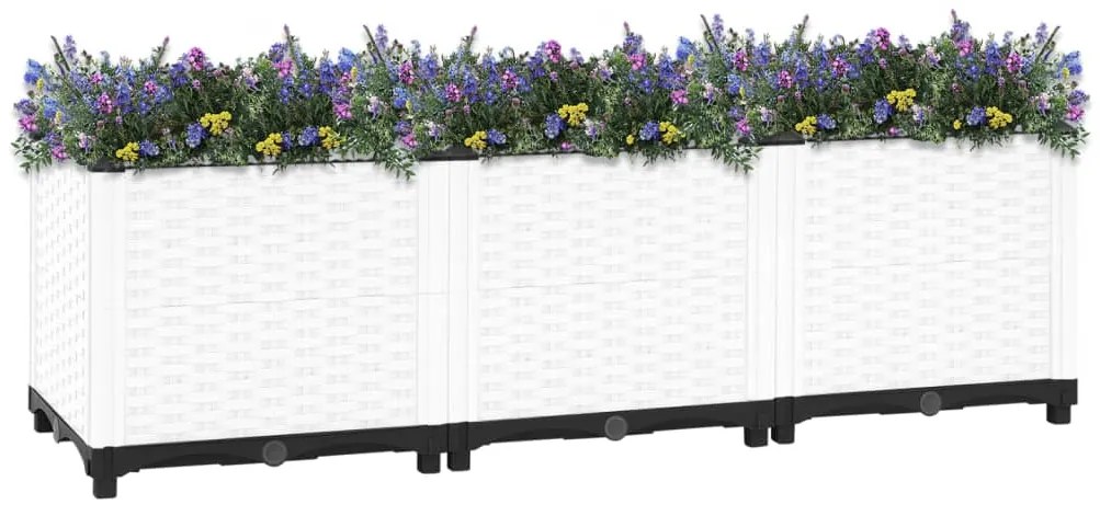 Canteiro elevado 120x40x38 cm polipropileno