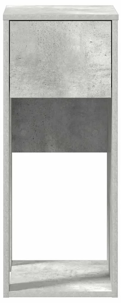 Suporte torre computador com gaveta 30x44x74cm cinzento cimento