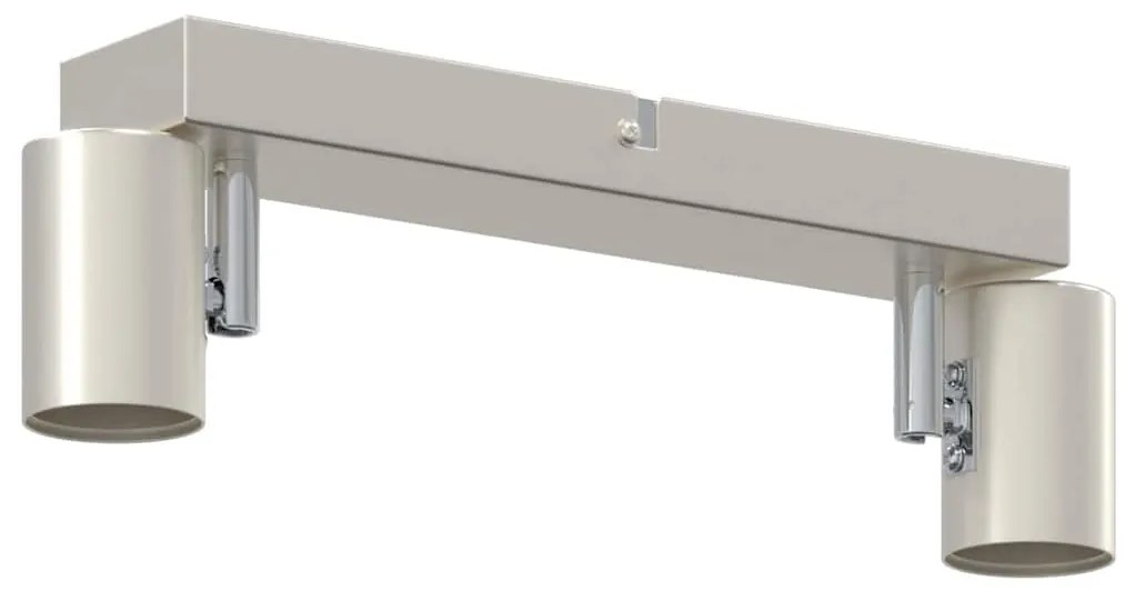 Spotlight de Teto Ajustável em Duas Direções Níquel Escovado E27