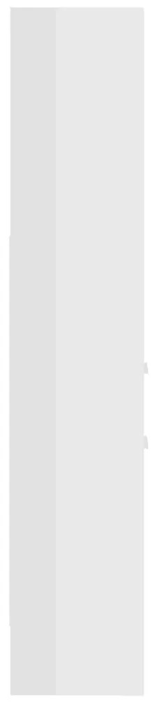 Estante 40x35x180 cm contraplacado branco brilhante