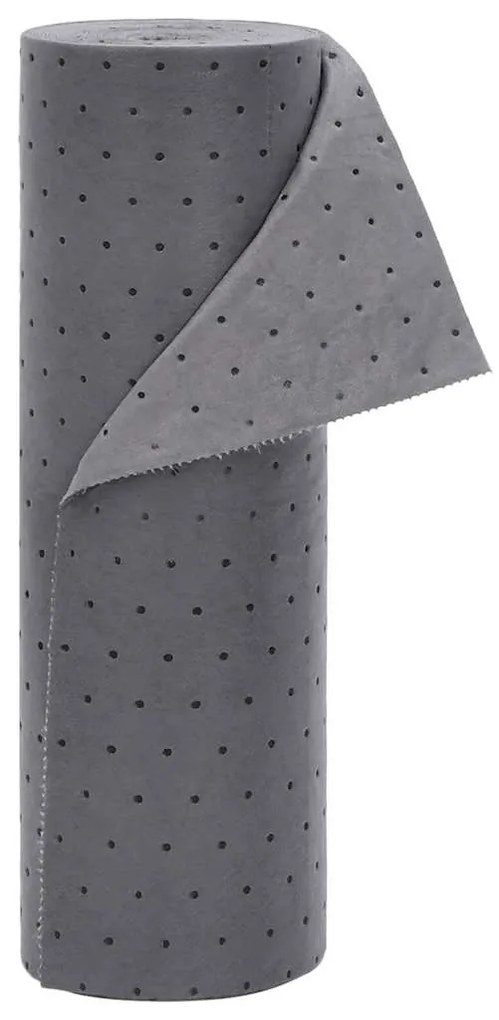 vidaXL Almofada absorvente de óleo 40x1000 cm cinzento
