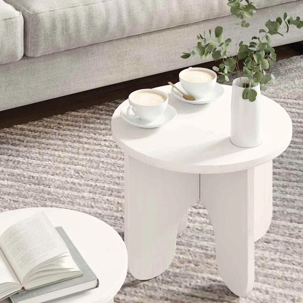 Conjunto de Mesas de Café 2 pcs Branco 39,5 x 39,5 x 30 cm