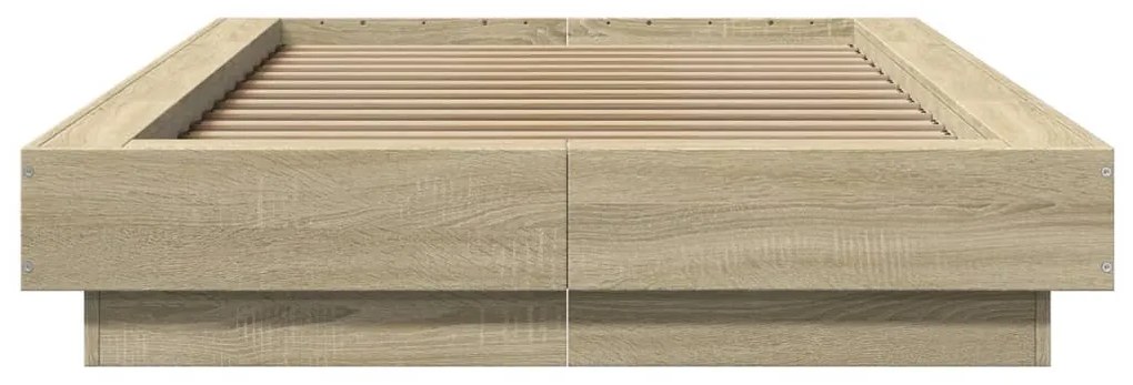 Estrutura de cama 90x190cm derivados de madeira carvalho sonoma