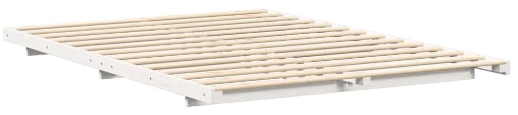 Estrutura de cama de chão Branco 140 x 220 cm