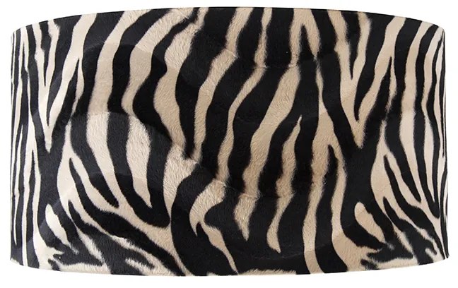 Abajur de veludo com padrão de zebra 50/50/25 interior dourado Clássico / Antigo