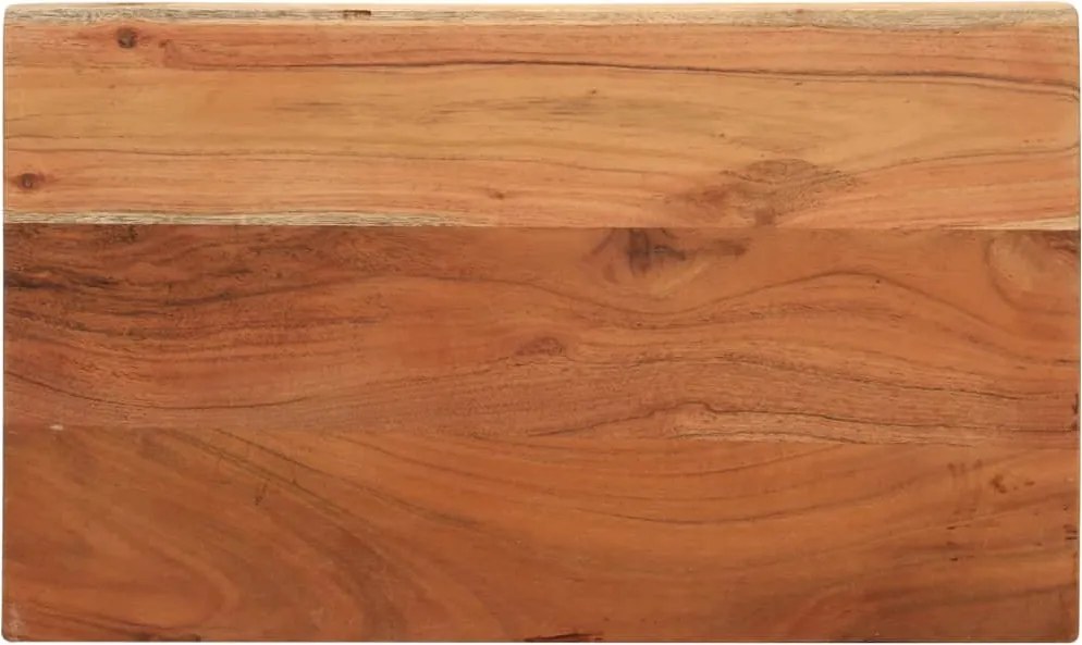 vidaXL Tampo de mesa retangular 50x20x3,8 cm madeira de acácia maciça