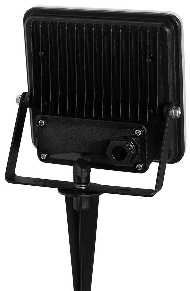 Projetores inteligentes pretos 14,5 cm incl. LED IP65 com estaca para o chão - Ruud Moderno