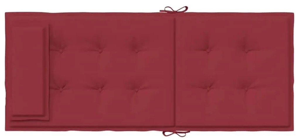 Almofadões p/ cadeira encosto alto 4 pcs oxford vermelho tinto