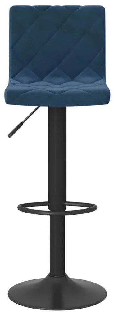 Bancos de bar 2 pcs veludo azul