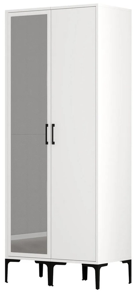 Guarda-Roupa Kumsal RS – Branco – 80 cm x 47,5 cm x 201,4 cm