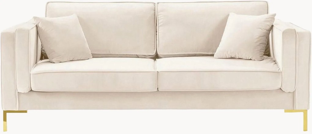 Sofá com aspeto em veludo Luis (4 lugares)